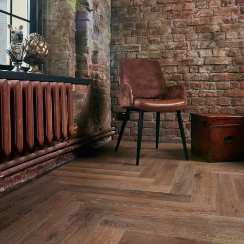 Кварцвиниловая плитка Vinilam клеевая Parquet Herringbone Glue Паркет Венецианский GD11199 венгерская елка 762×152,4×2,5