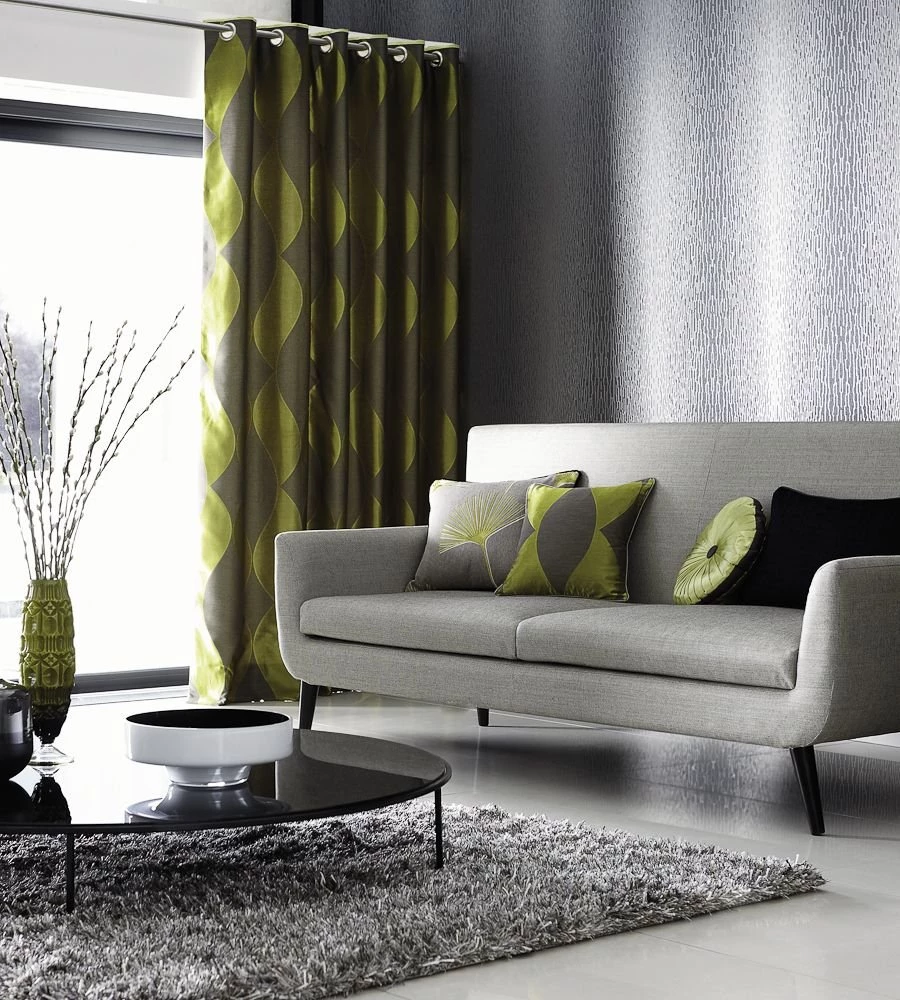 Обои Harlequin Colour 1 Enigma Silver Grey And Sparkle 110101 10,05×0,52 фото в интерьере