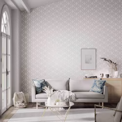 Обои Harlequin Colour 1 Caprice Chalk Pearl And Silver 110594 10,05×0,52