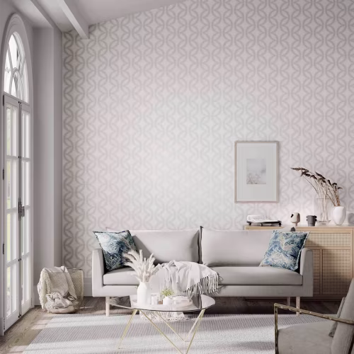 Обои Harlequin Colour 1 Caprice Chalk Pearl And Silver 110594 10,05×0,52