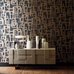 Обои Harlequin Colour 1 Asuka Gold/Onyx 110906 10,05×0,52