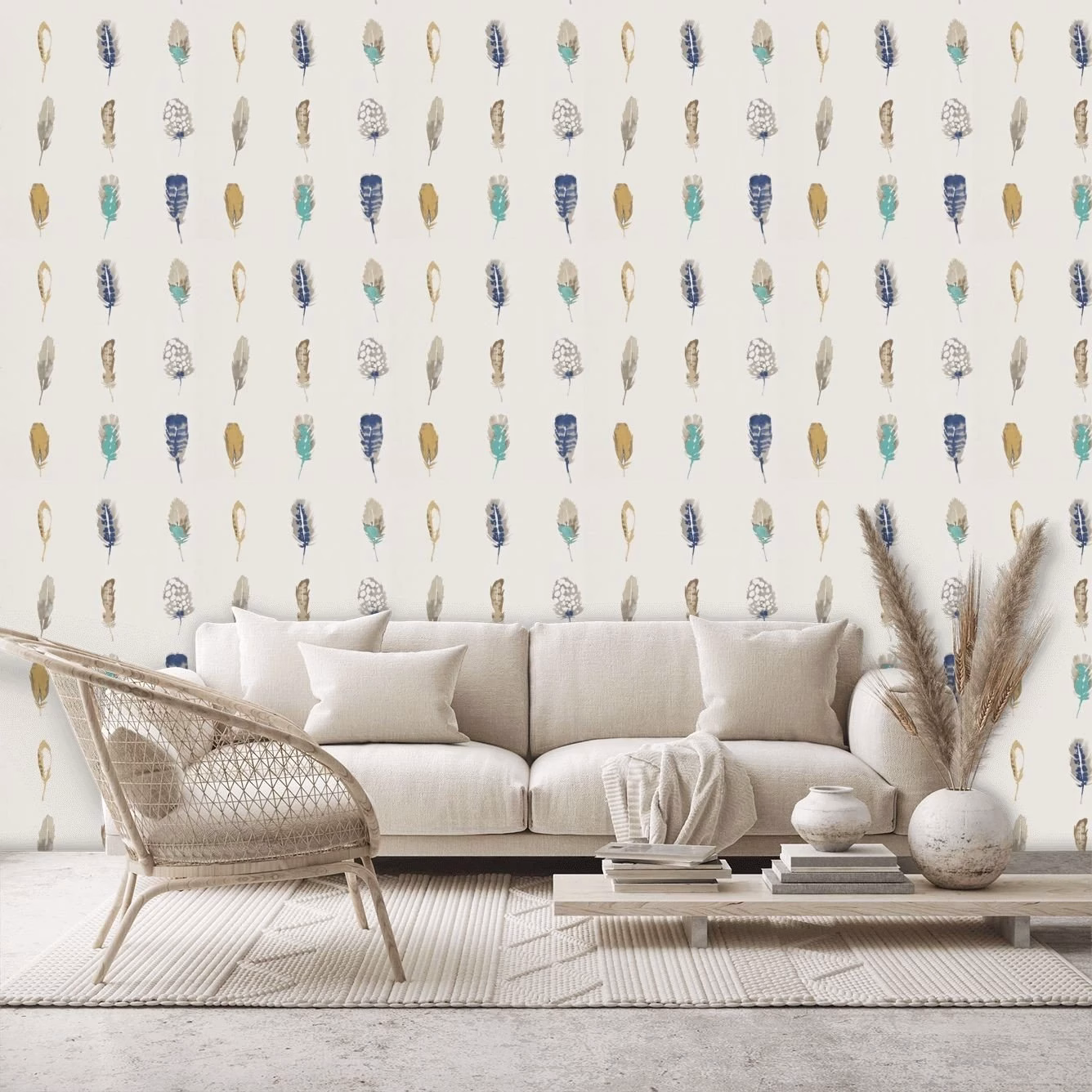 Обои Harlequin Colour 1 Limosa Indigo/Mustard/Stone 111075 10,05×0,52