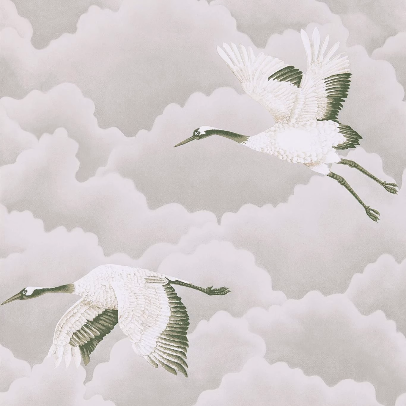 Обои Harlequin Colour 1 Cranes In Flight Platinum 111230 10,05×0,686