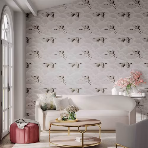Обои Harlequin Colour 1 Cranes In Flight Platinum 111230 10,05×0,686