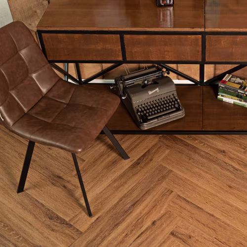 Кварцвиниловая плитка Vinilam клеевая Parquet Herringbone Glue Паркет Де Вилль GD11210 венгерская елка 762×152,4×2,5