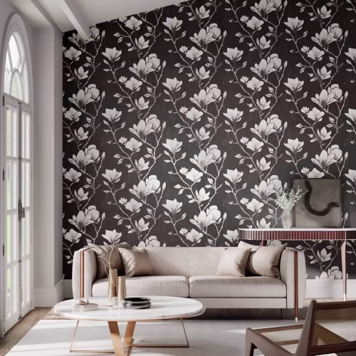 Обои Harlequin Colour 1 Lotus Onyx/Silver 112602 10,05×0,686