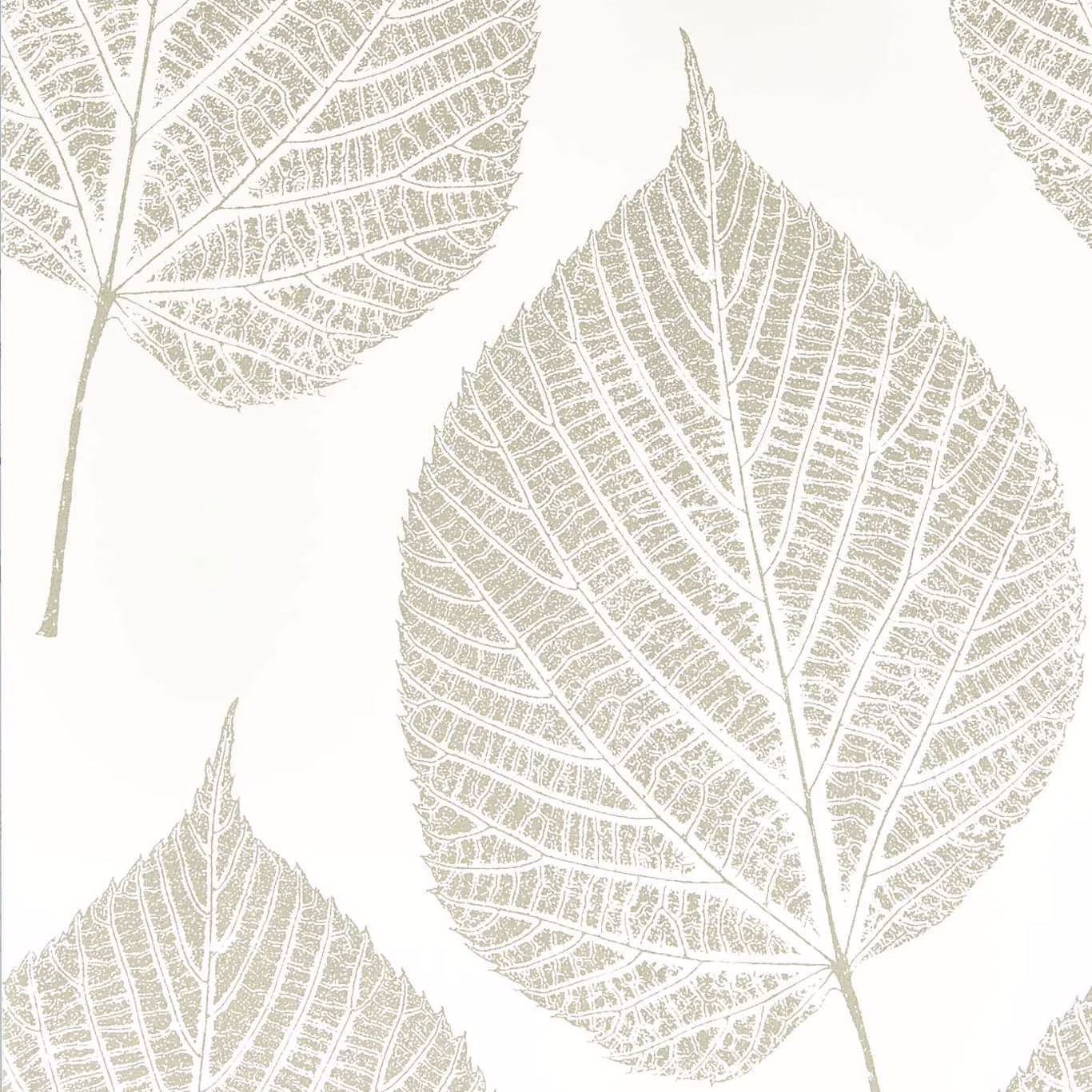 Обои Harlequin Colour 1 Leaf Chalk/Silver 112609 10,05×0,52