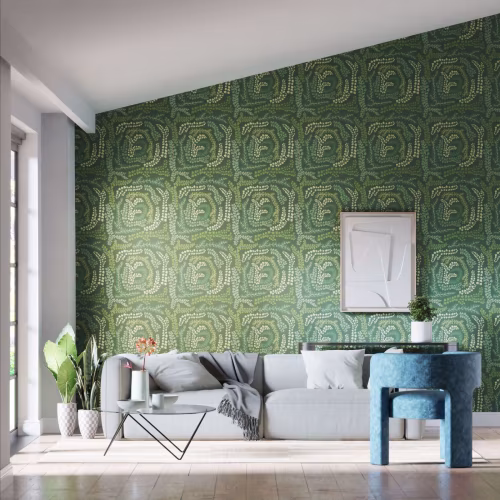 Обои Harlequin Colour 4 Fayola Fig Leaf/Clover 113019 10,05×0,52