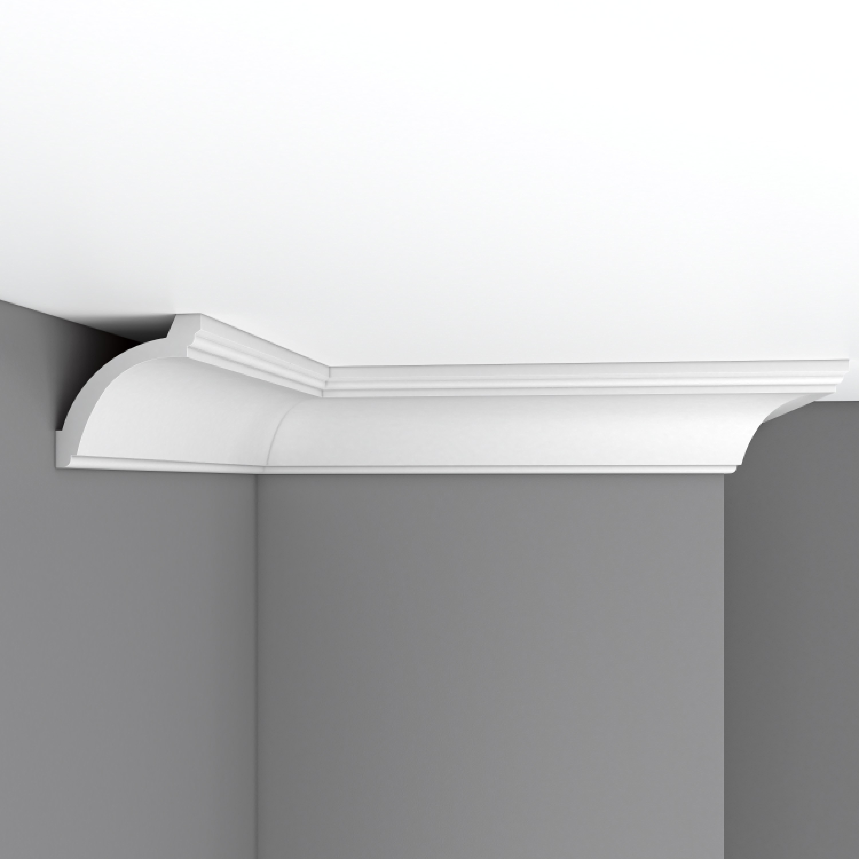 Потолочный плинтус под покраску Decomaster 96020 2400×85×85