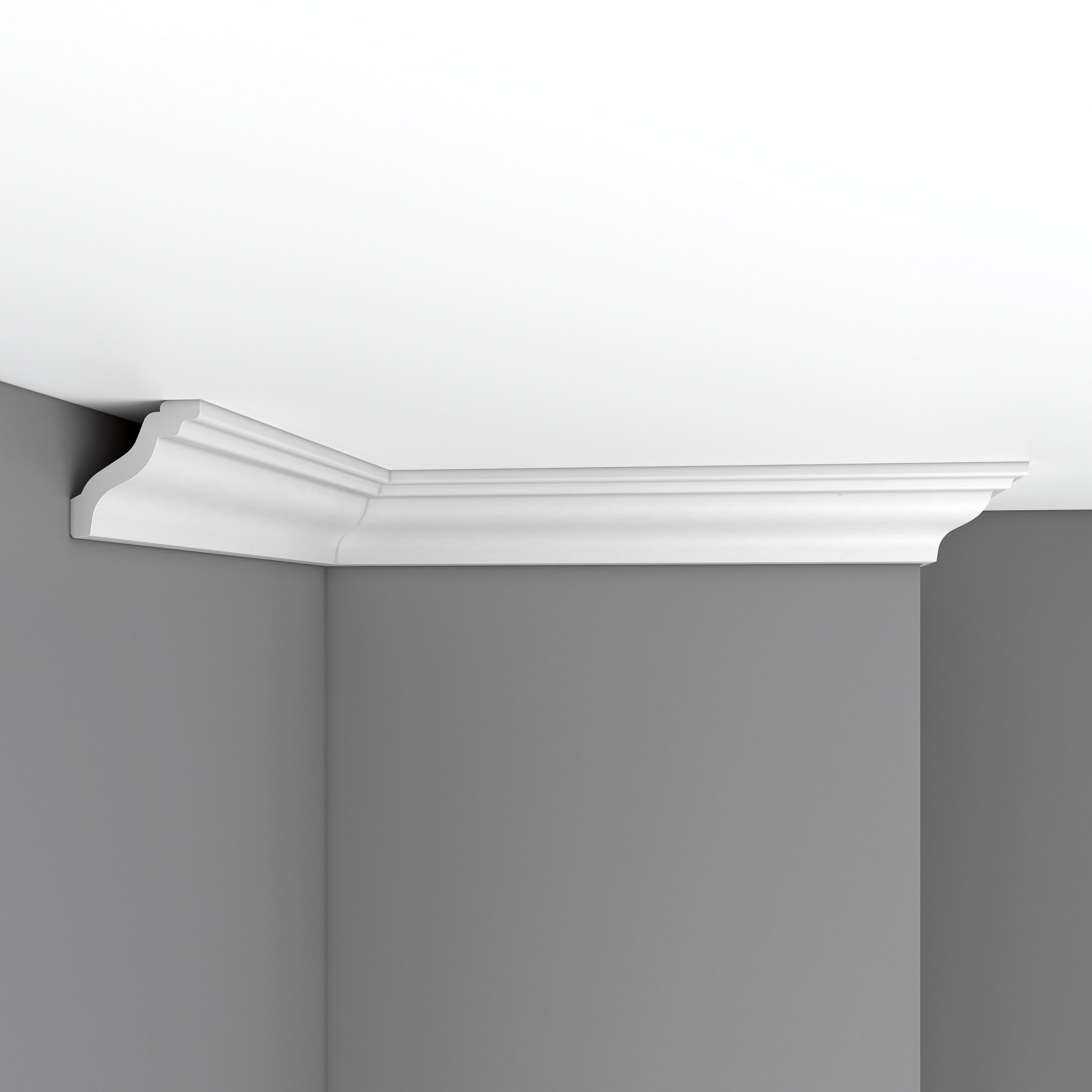 Потолочный плинтус под покраску Decomaster 96105 2400×60×60