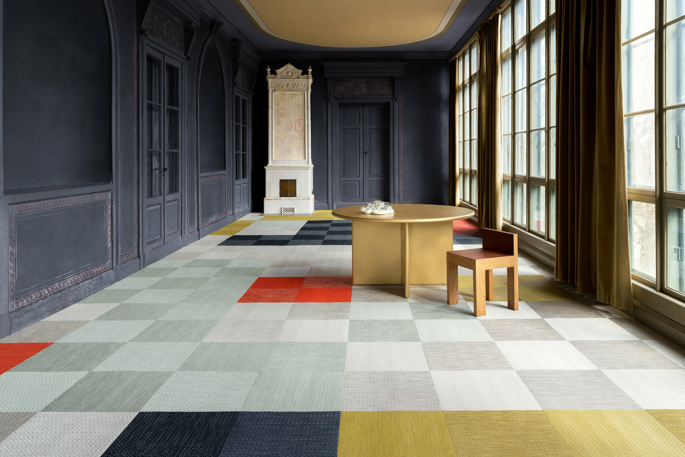 Виниловый пол Hoffmann плетёный Decoration 113 10000×2000×2,8 фото в интерьере