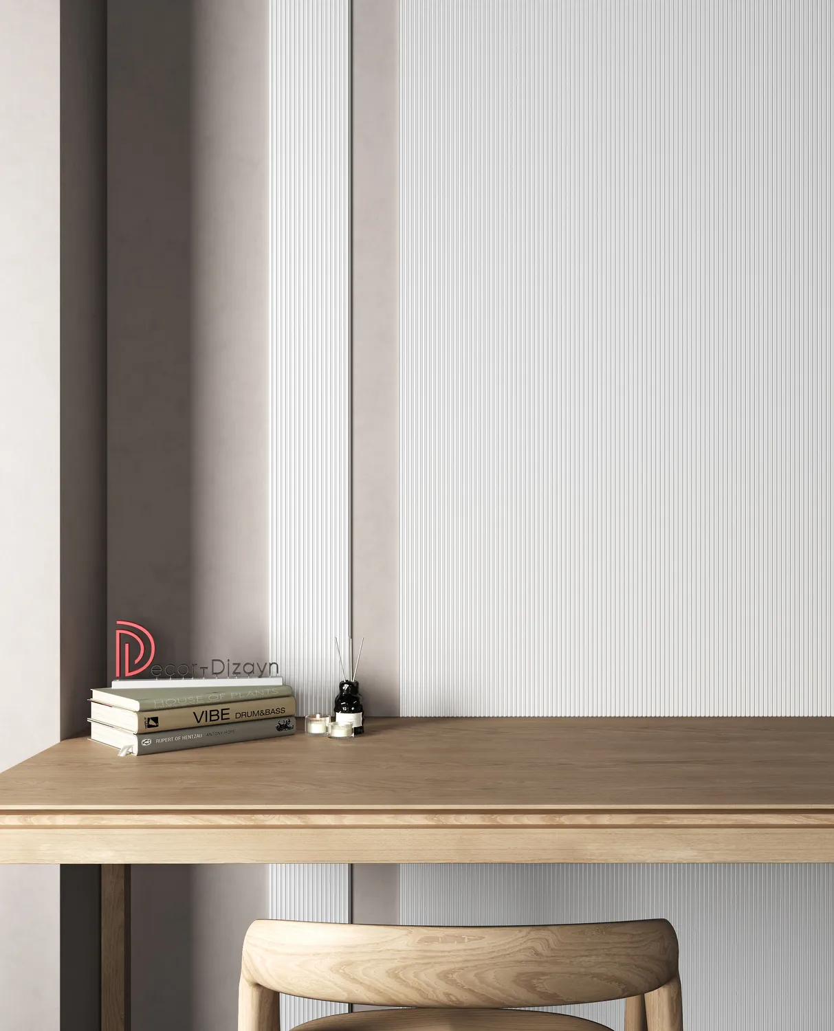 Стеновая панель из полистирола под покраску Decor-Dizayn Грани DD905 3000×180×10 фото в интерьере