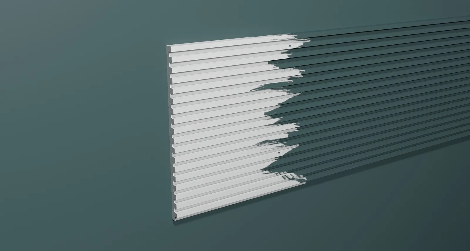 Стеновая панель из полистирола под покраску Decor-Dizayn Грани DD905 3000×180×10