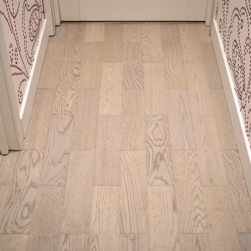 Композитная паркетная доска Quartz Parquet Штучный паркет Дуб Песочный 44-408 венгерская елка 400×100×5