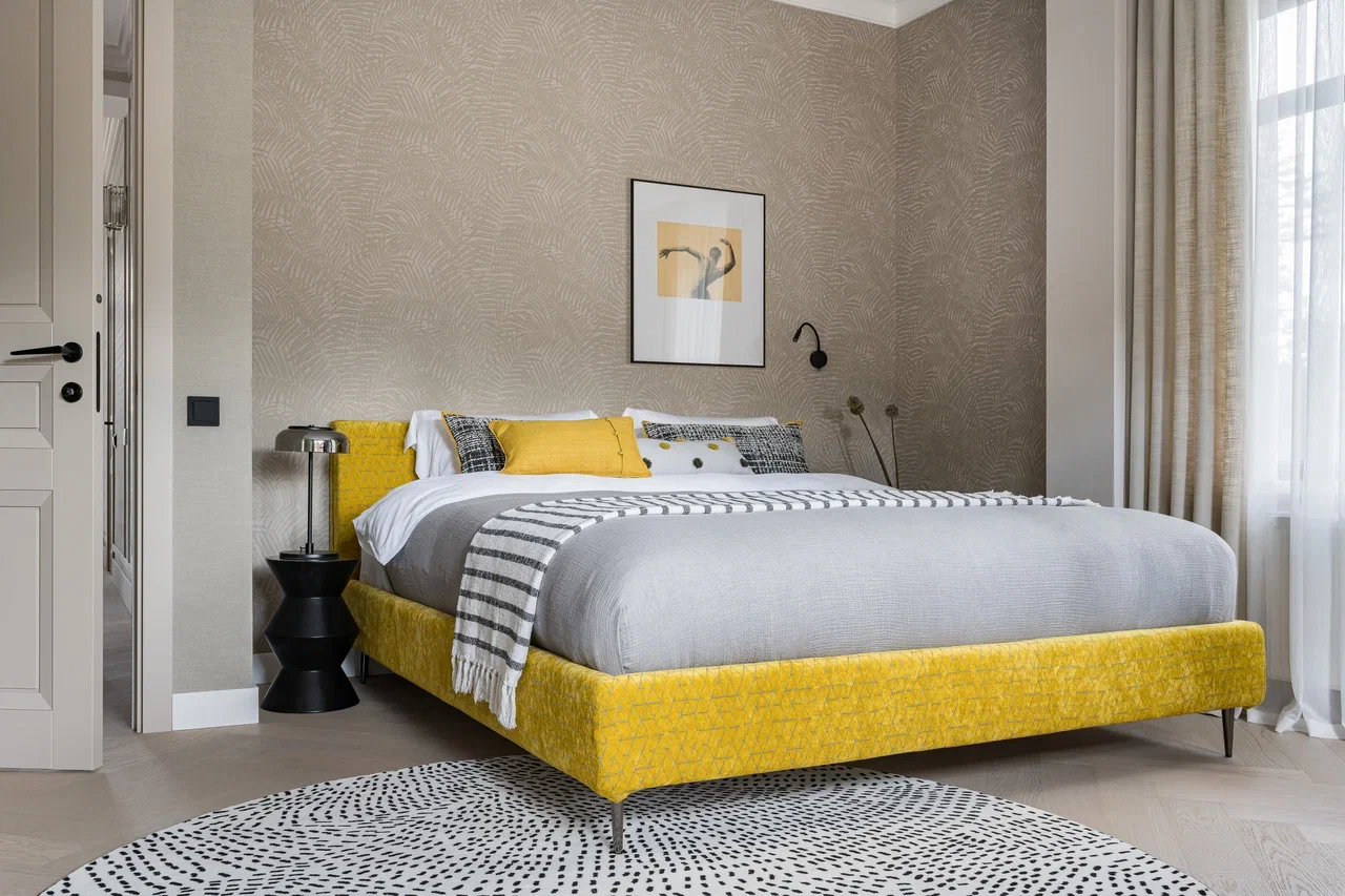 Композитная паркетная доска Quartz Parquet Штучный паркет Дуб Песочный 44-408 венгерская елка 400×100×5 фото в интерьере