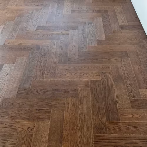 Композитная паркетная доска Quartz Parquet Штучный паркет Дуб Брауни 44-413 венгерская елка 400×100×5