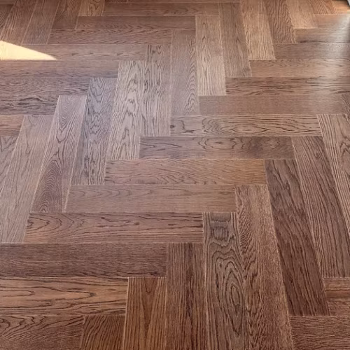 Композитная паркетная доска Quartz Parquet Штучный паркет Дуб Брауни 44-413 венгерская елка 400×100×5
