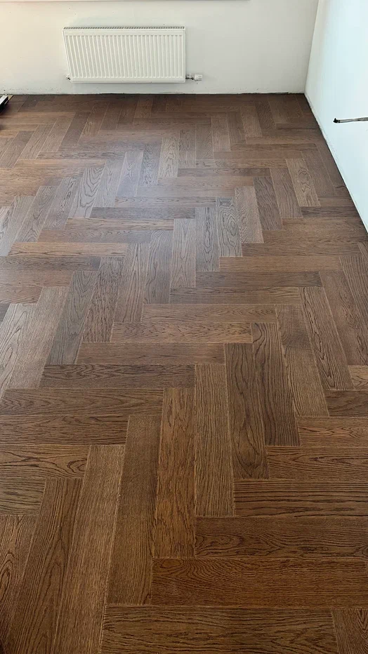 Композитная паркетная доска Quartz Parquet Штучный паркет Дуб Брауни 44-413 венгерская елка 400×100×5