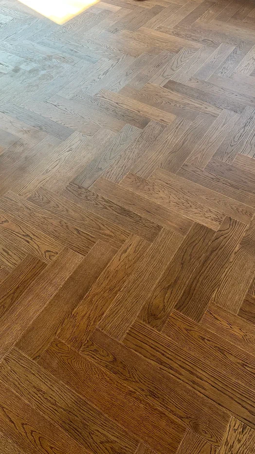 Композитная паркетная доска Quartz Parquet Штучный паркет Дуб Брауни 44-413 венгерская елка 400×100×5