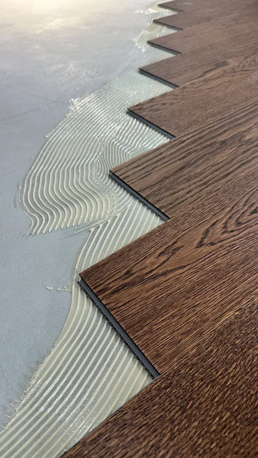 Композитная паркетная доска Quartz Parquet Штучный паркет Дуб Брауни 44-413 венгерская елка 400×100×5