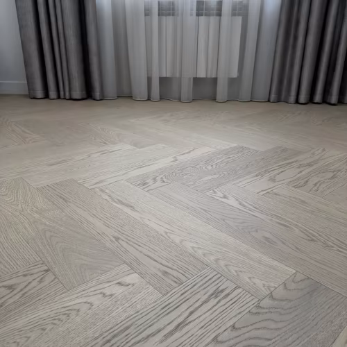 Композитная паркетная доска Quartz Parquet Штучный паркет Дуб Шампань 44-414 венгерская елка 400×100×5