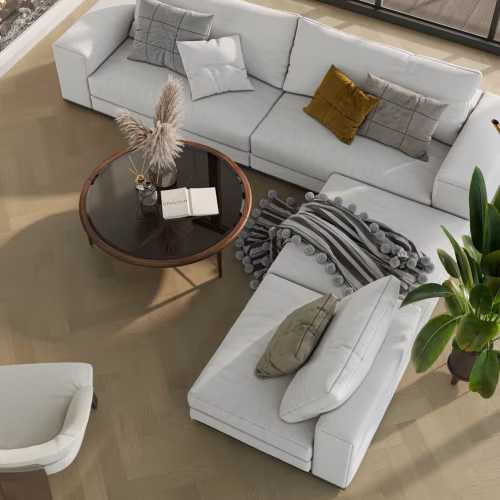 Композитная паркетная доска Quartz Parquet Штучный паркет Дуб Шампань 44-414 венгерская елка 400×100×5