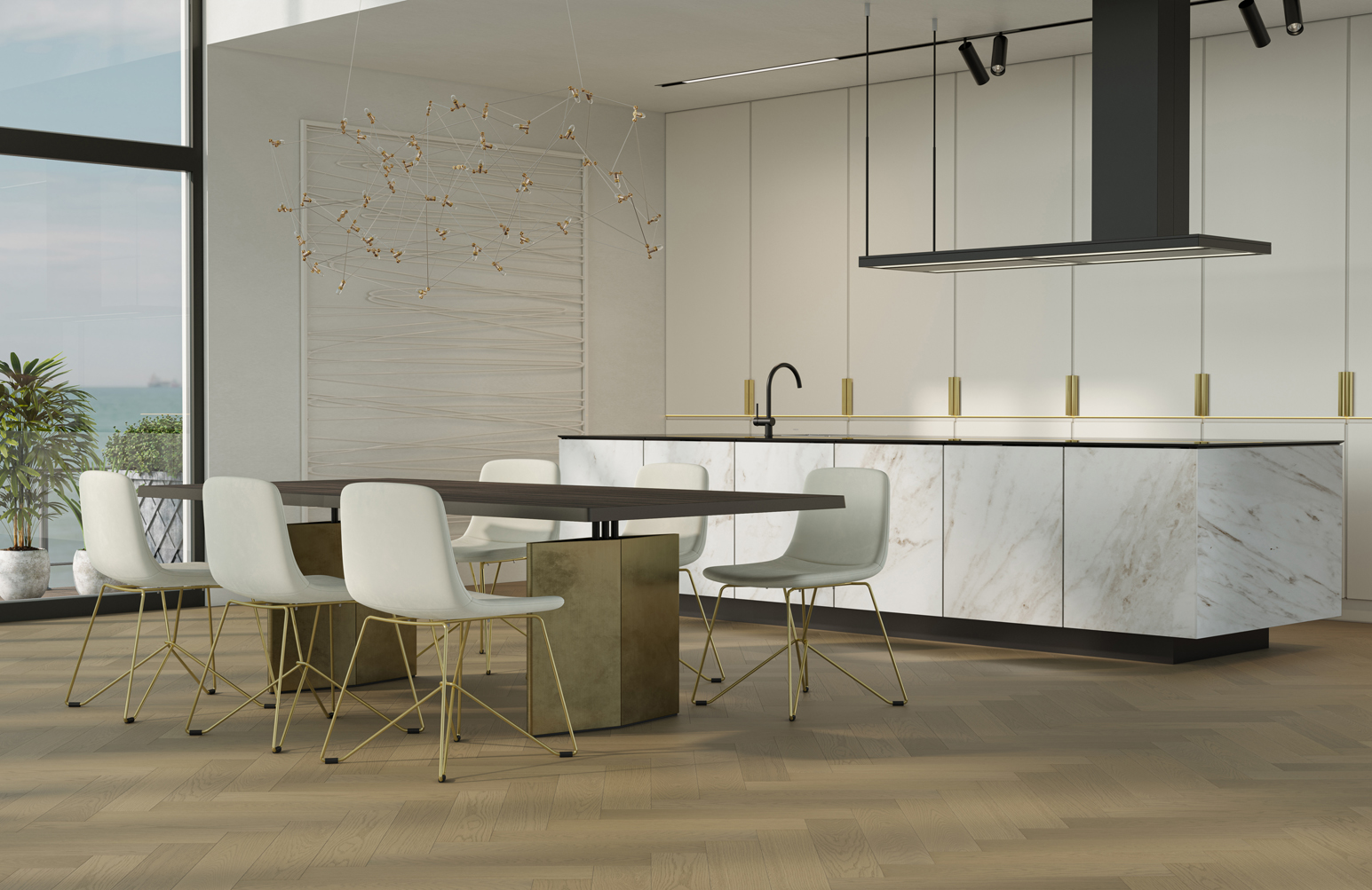 Композитная паркетная доска Quartz Parquet Штучный паркет Дуб Шампань 44-414 венгерская елка 400×100×5 фото в интерьере Композитная паркетная доска Quartz Parquet Штучный паркет Дуб Шампань 44-414 венгерская елка 400×100×5 фото в интерьере