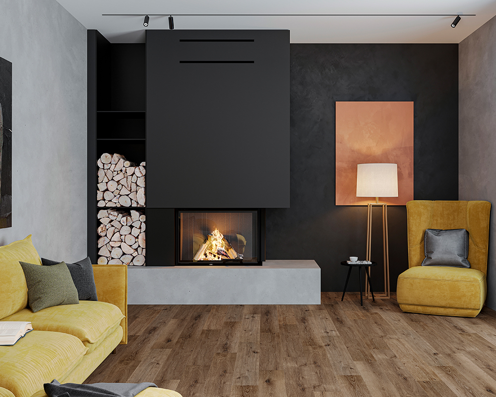 Кварцвиниловый SPC ламинат Alta Step Perfecto Дуб рустикальный SPC 8805 1218×180×5 фото в интерьере