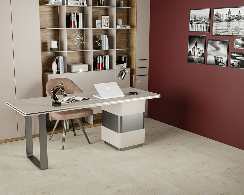 Кварцвиниловый SPC ламинат Alta Step Mirada Дуб сибирский SPC4401 венгерская ёлка 640×128×4 фото в интерьере