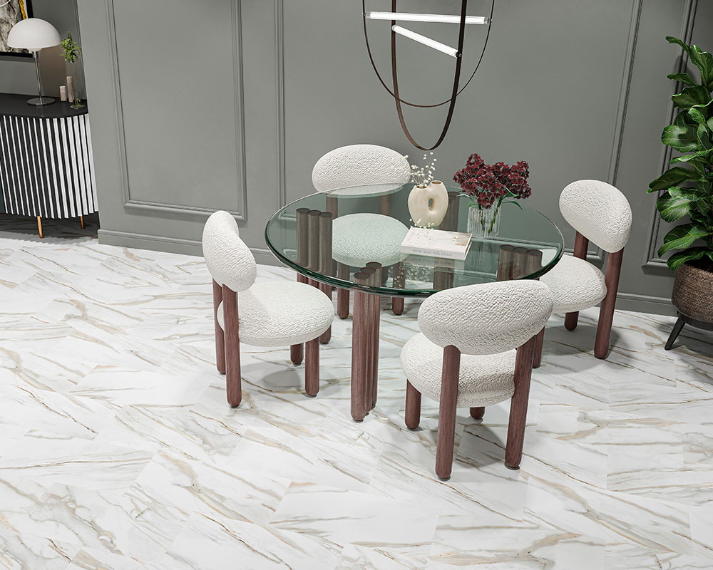 Кварцвиниловый SPC ламинат Alta Step Roca Диамант SPC1903 610×305×4.3 фото в интерьере