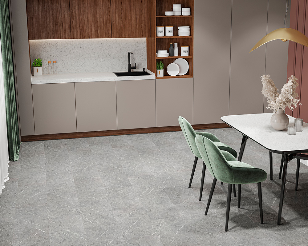 Кварцвиниловый SPC ламинат Alta Step Roca Султанит SPC1906 610×305×4.3 фото в интерьере