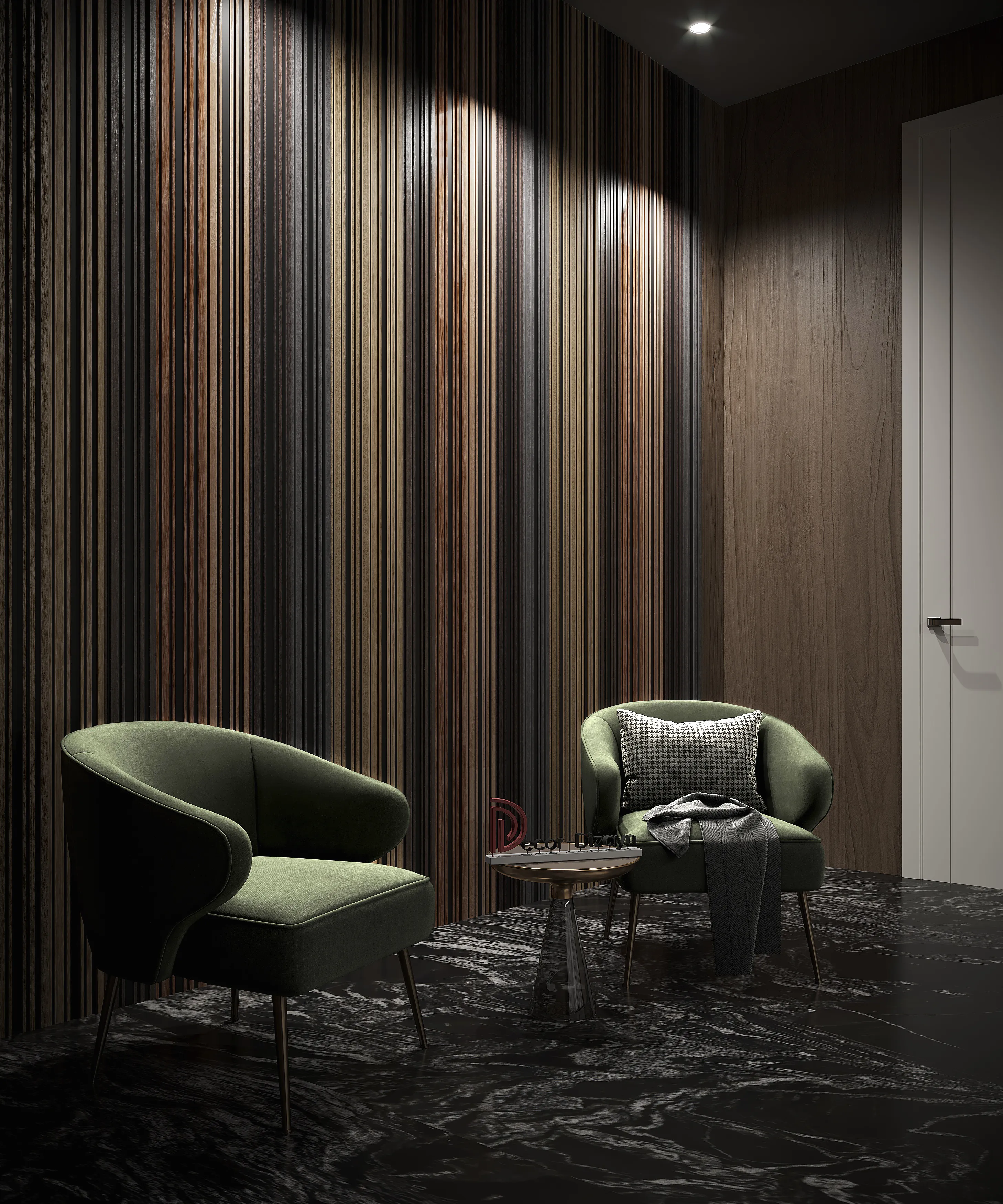 Стеновая панель из полистирола Decor-Dizayn 924-64SH 3000×150×10 фото в интерьере