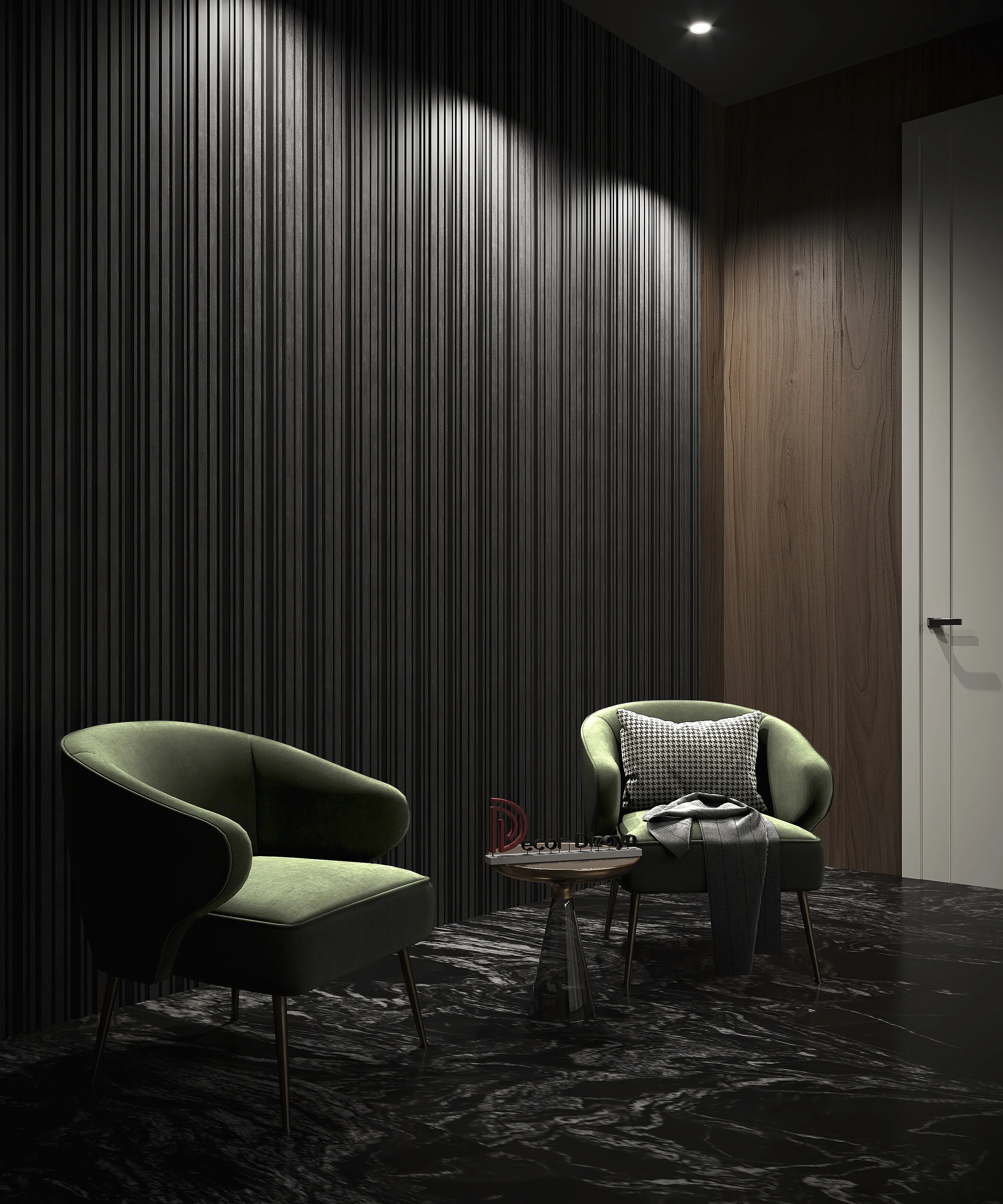 Стеновая панель из полистирола Decor-Dizayn 924-94 3000×150×10 фото в интерьере