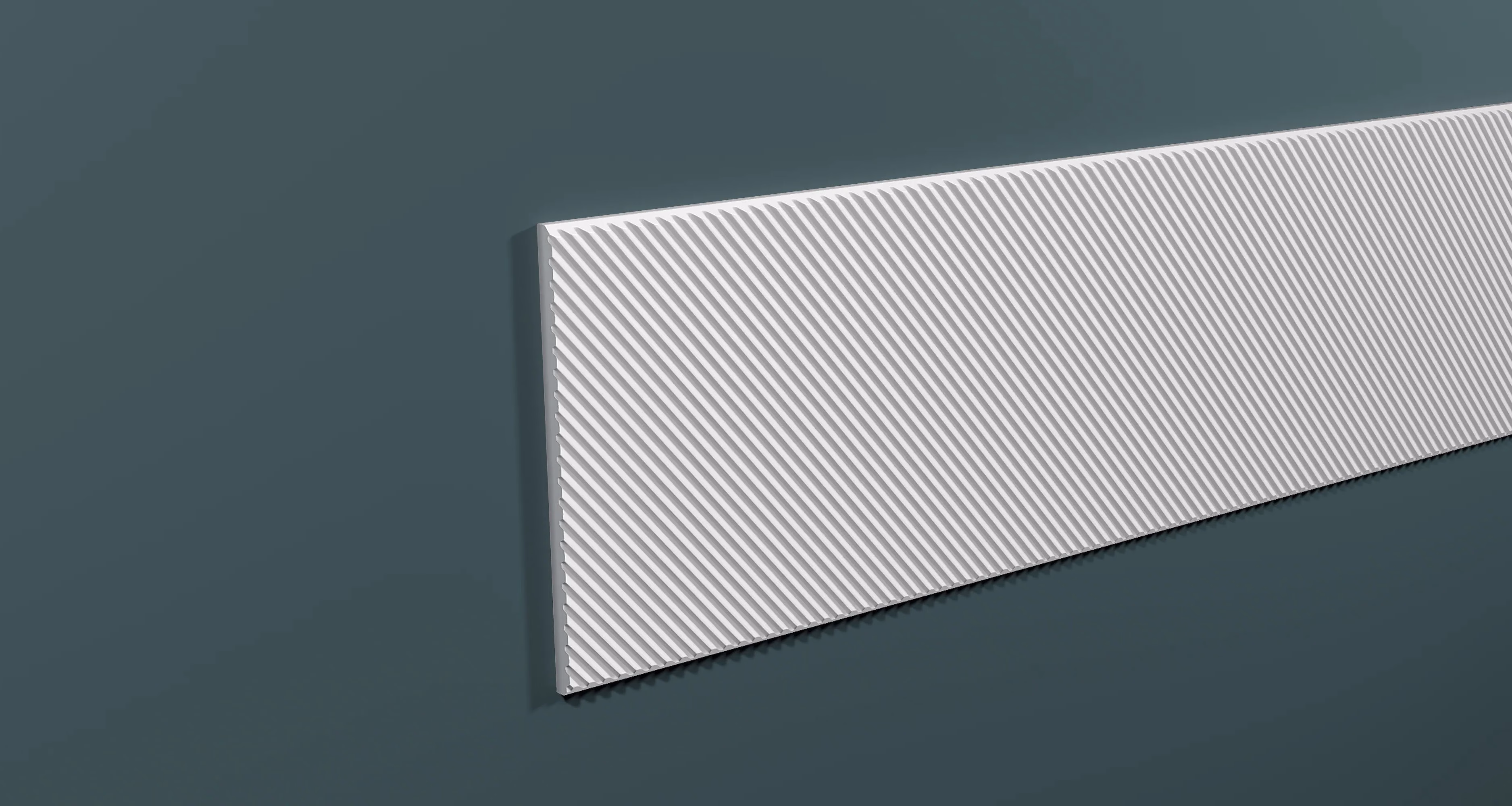Стеновая панель из полистирола под покраску Decor-Dizayn Грани DD927 2000×200×10