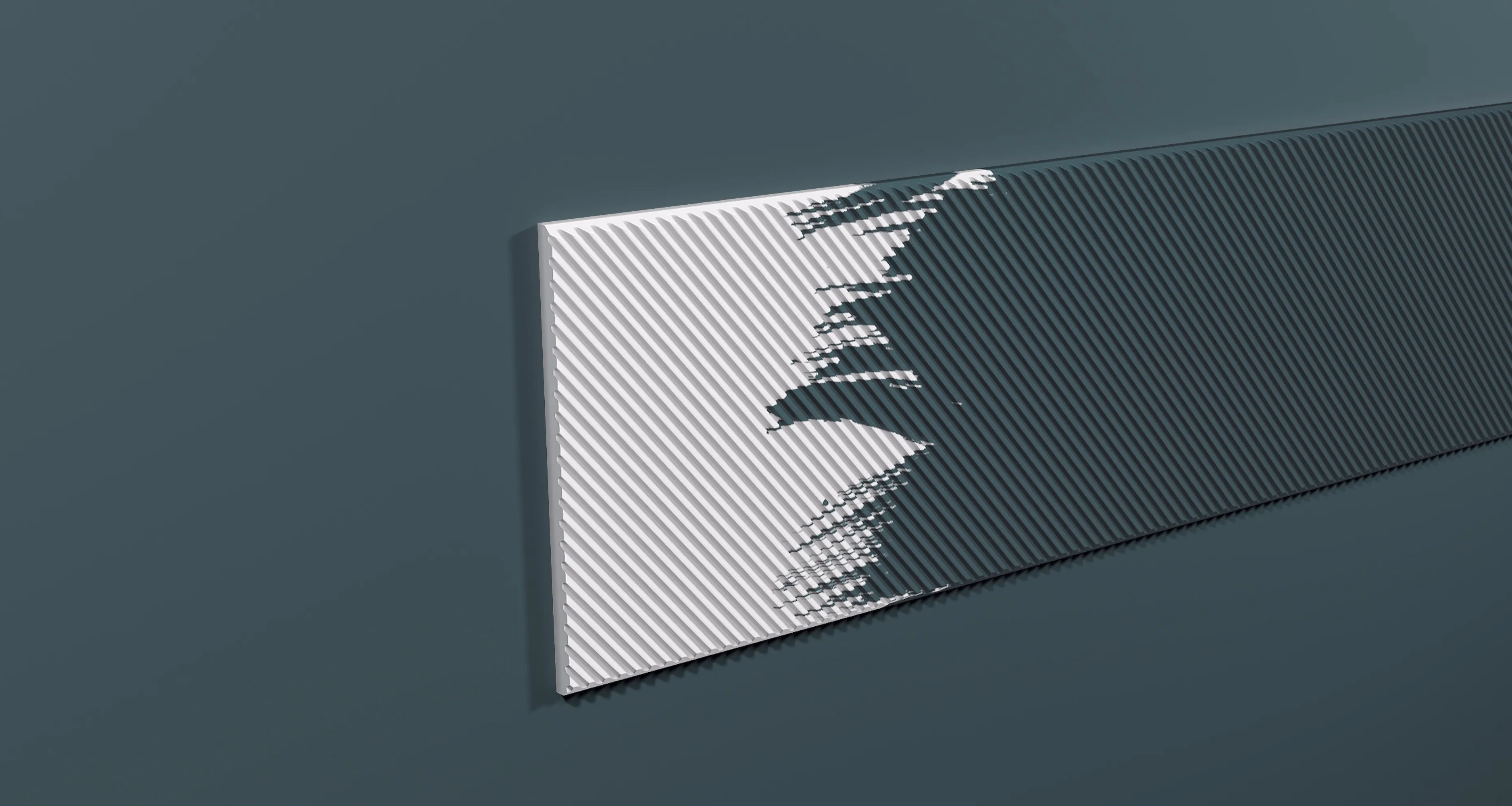 Стеновая панель из полистирола под покраску Decor-Dizayn Грани DD927 2000×200×10