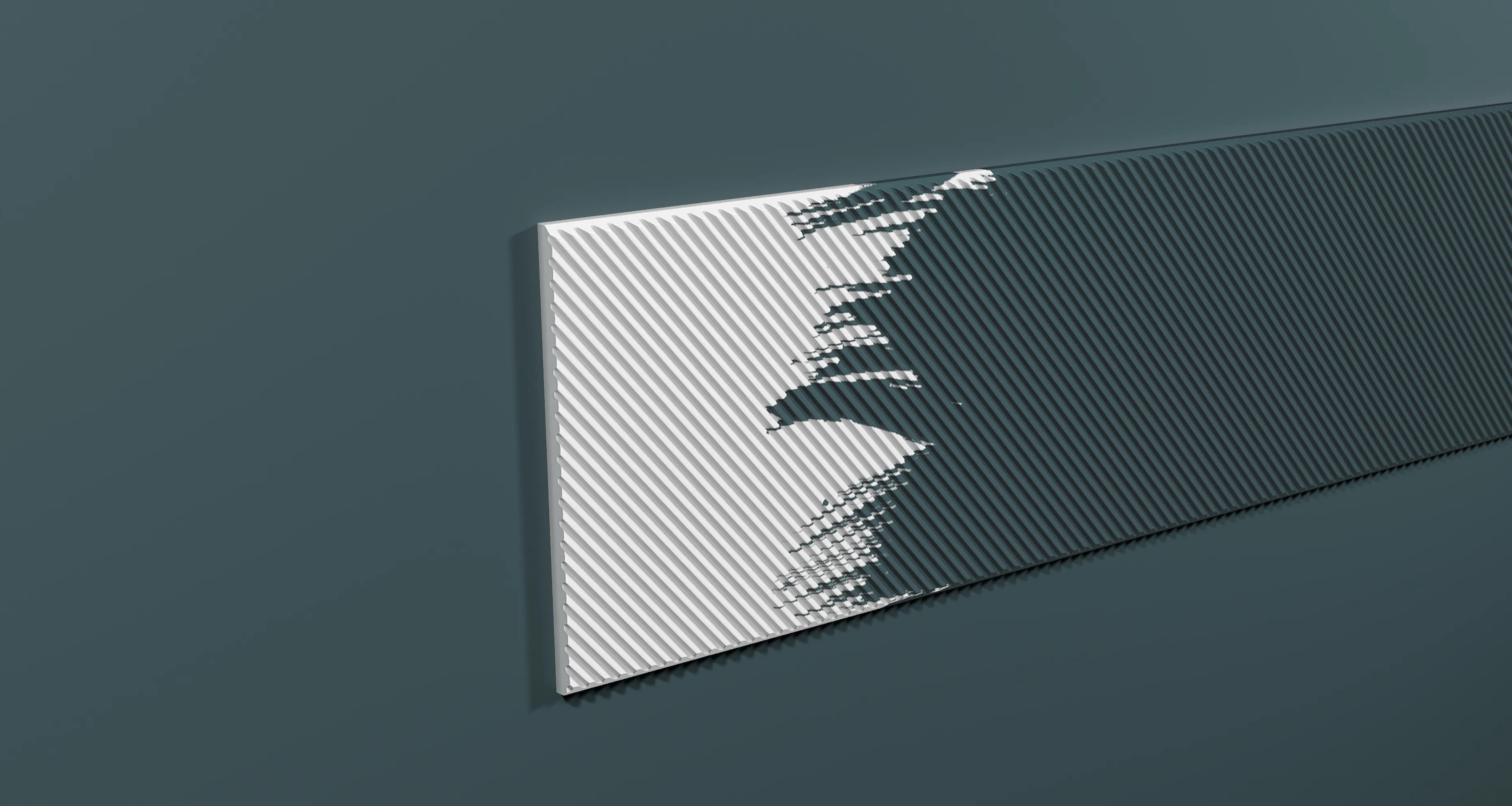 Стеновая панель из полистирола под покраску Decor-Dizayn Грани DD927 3000×200×10