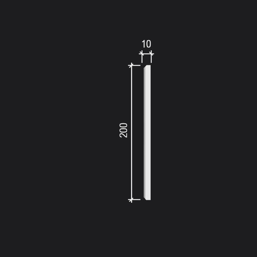 Стеновая панель из полистирола под покраску Decor-Dizayn Грани DD927 3000×200×10