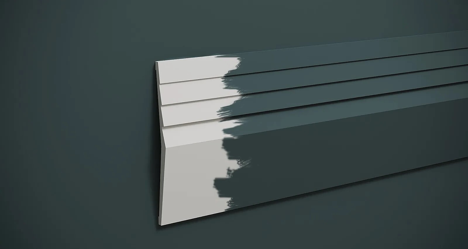 Стеновая панель из полистирола под покраску Decor-Dizayn Грани DD929 2000×200×20