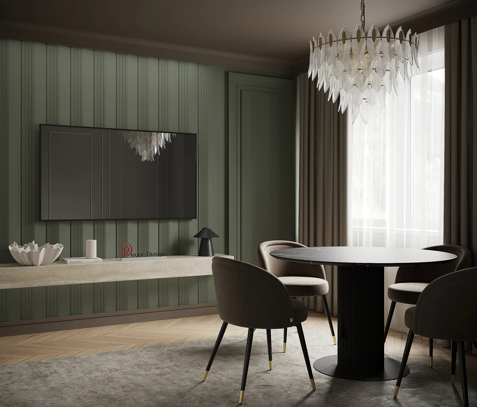 Стеновая панель из полистирола под покраску Decor-Dizayn Грани DD929 2000×200×20 фото в интерьере