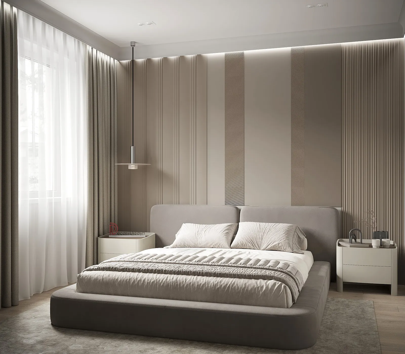 Стеновая панель из полистирола под покраску Decor-Dizayn Грани DD929 2000×200×20 фото в интерьере