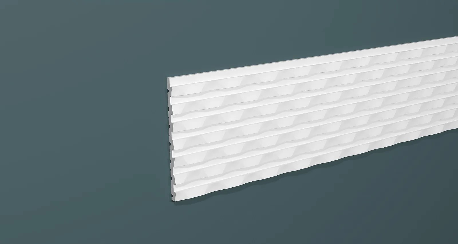 Стеновая панель из полистирола под покраску Decor-Dizayn Грани DD930 3000×150×10