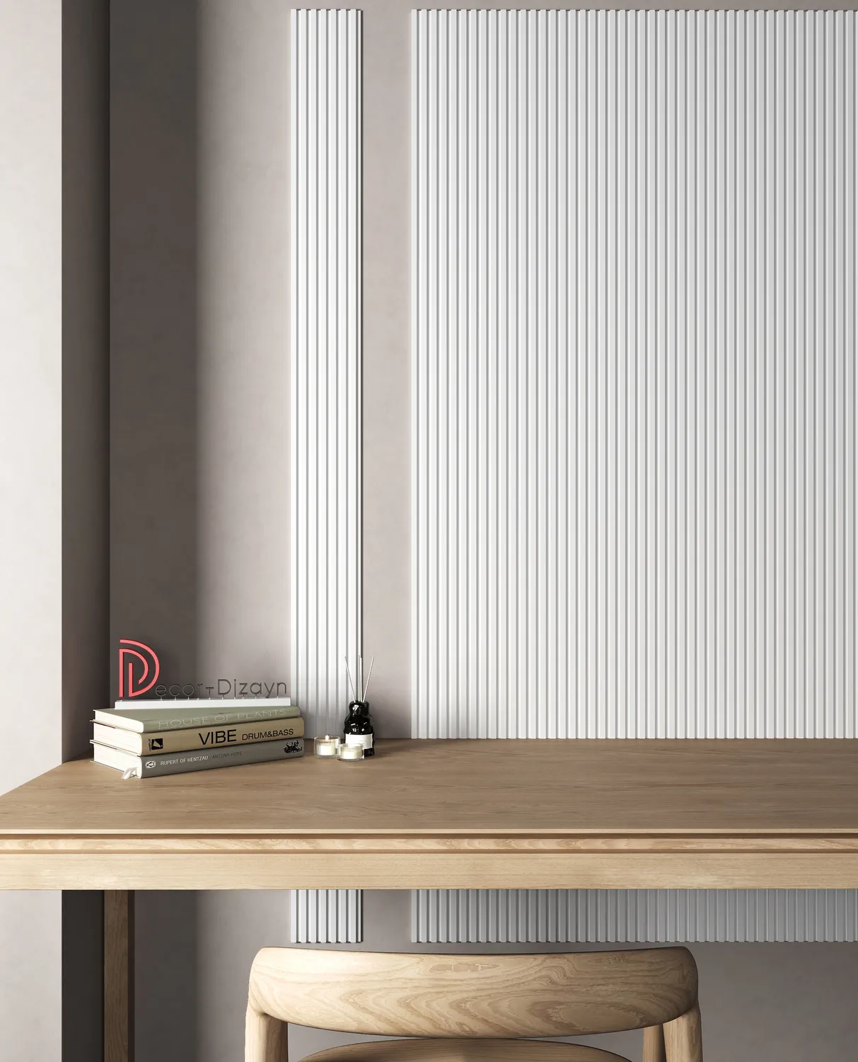 Стеновая панель из полистирола под покраску Decor-Dizayn Грани DD931 3000×150×10 фото в интерьере