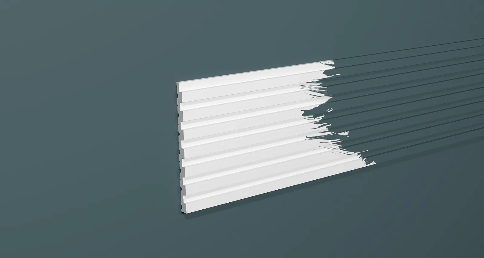 Стеновая панель из полистирола под покраску Decor-Dizayn Грани DD931 3000×150×10