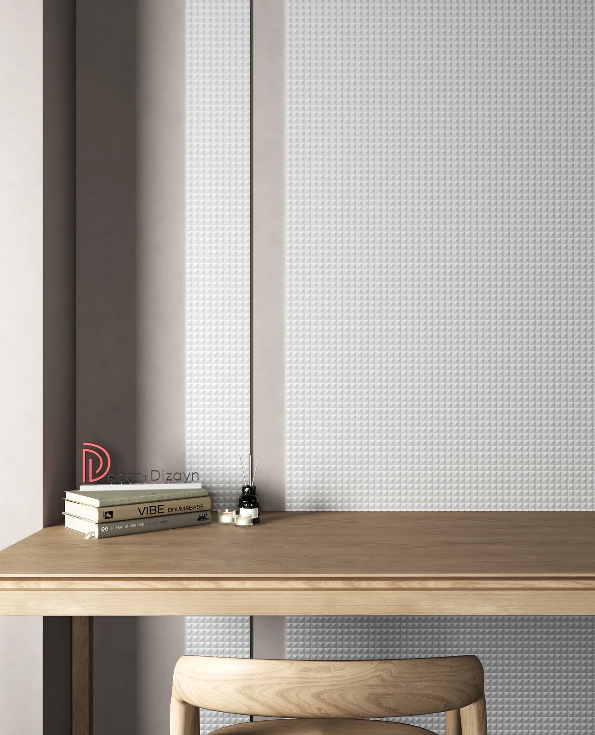 Стеновая панель из полистирола под покраску Decor-Dizayn Грани DD932 3000×200×10 фото в интерьере