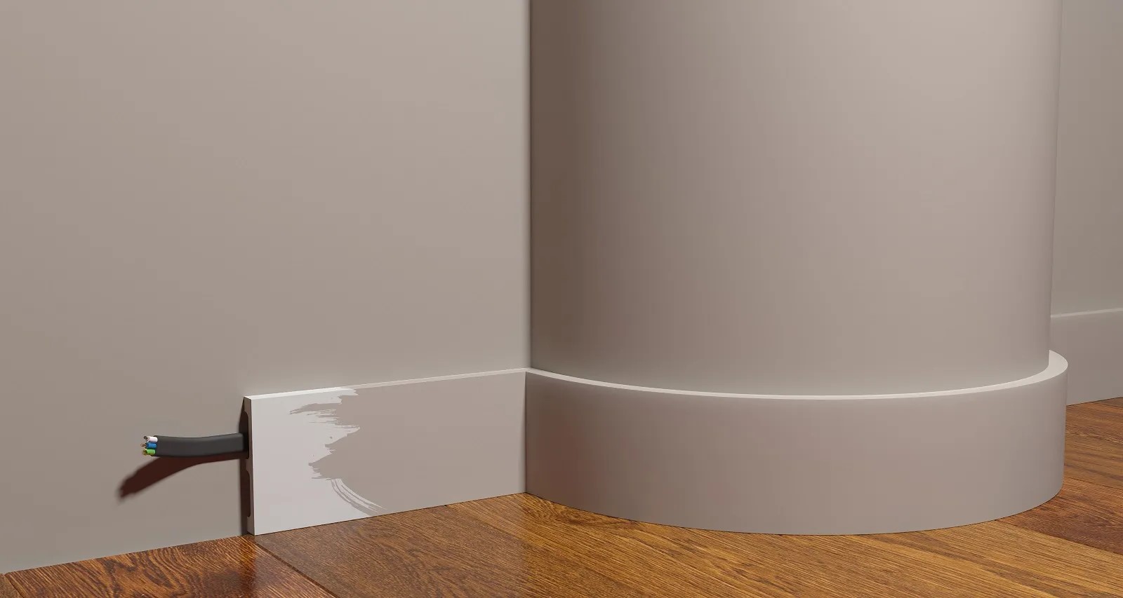 Плинтус под покраску гибкий Decor-Dizayn Грани DD708F 2000×80×13