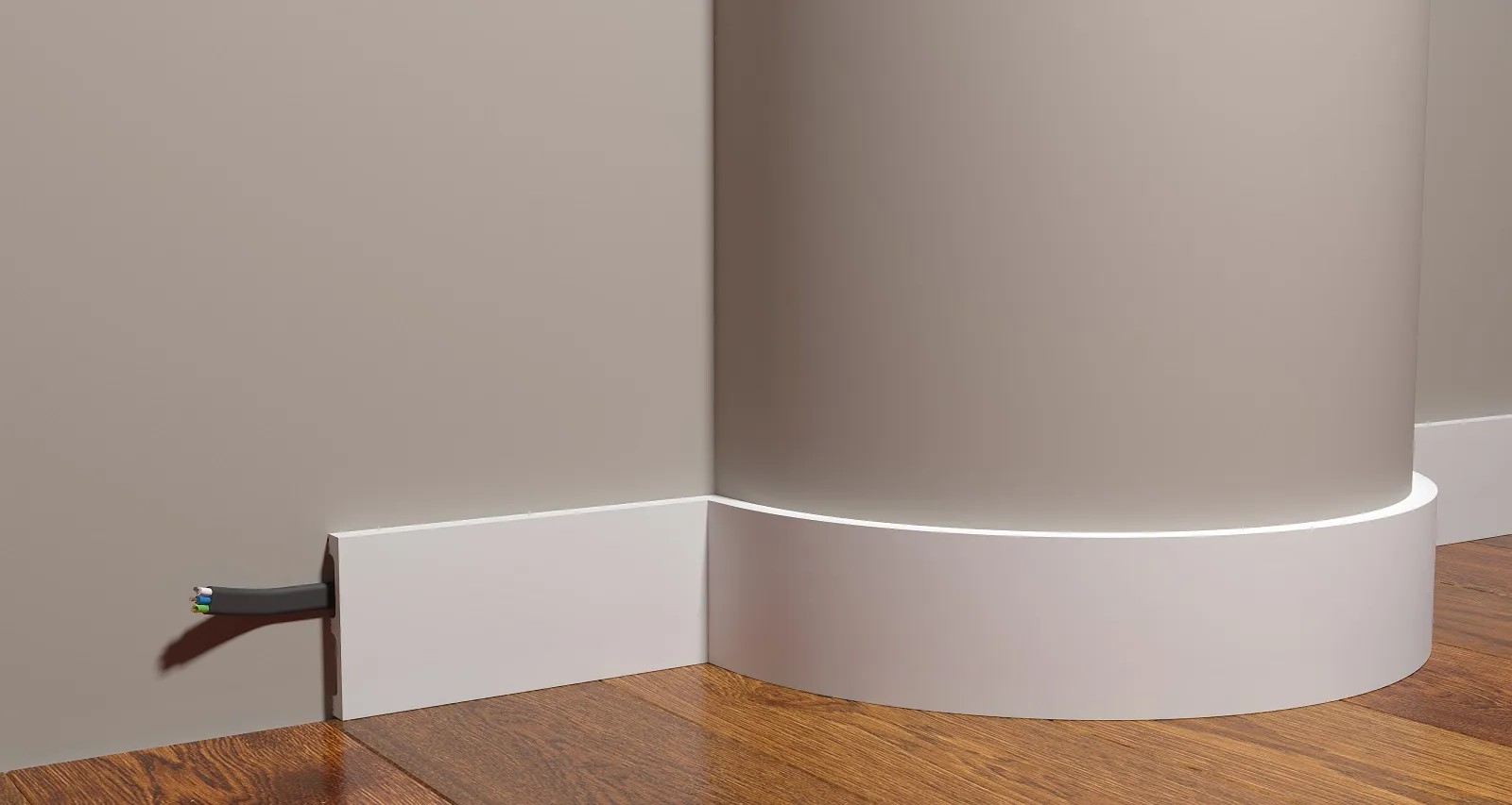 Плинтус под покраску гибкий Decor-Dizayn Грани DD708F 2000×80×13