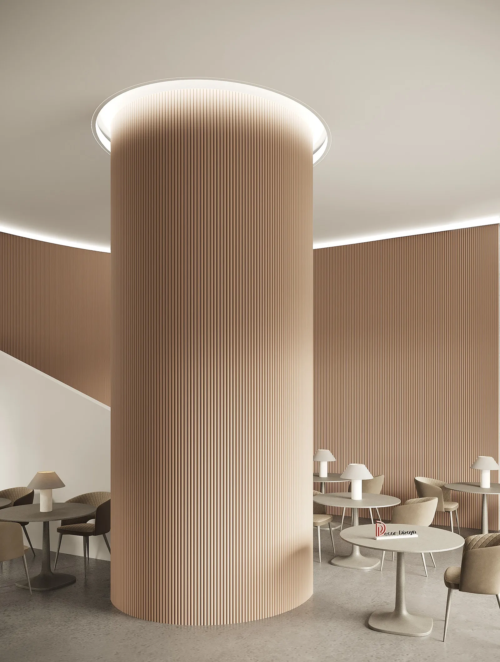 Молдинг из полистирола под покраску Decor-Dizayn Modern DD634 2000×30×23,2 фото в интерьере