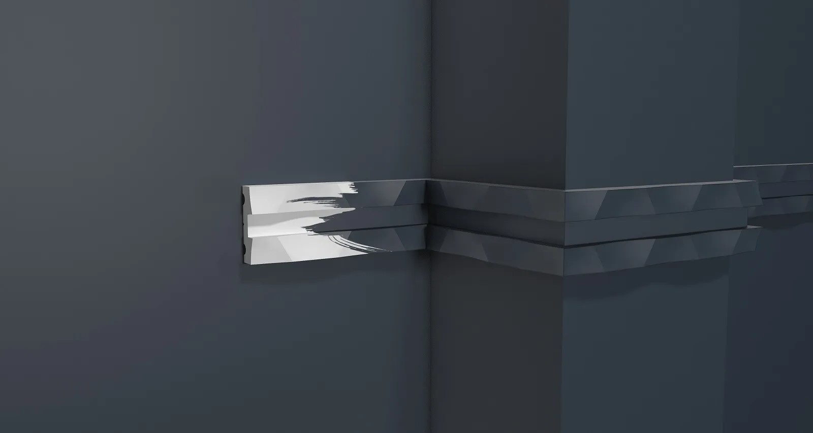 Молдинг из полистирола под покраску Decor-Dizayn Modern DD636 3000×32,8×10