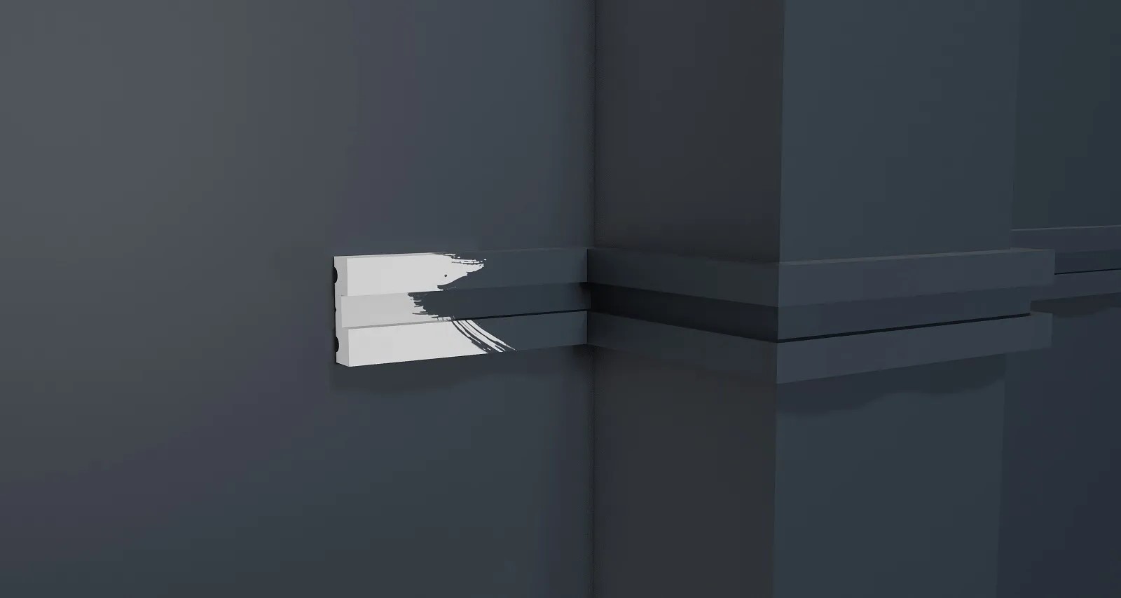 Молдинг из полистирола под покраску Decor-Dizayn Modern DD637 3000×32,8×10