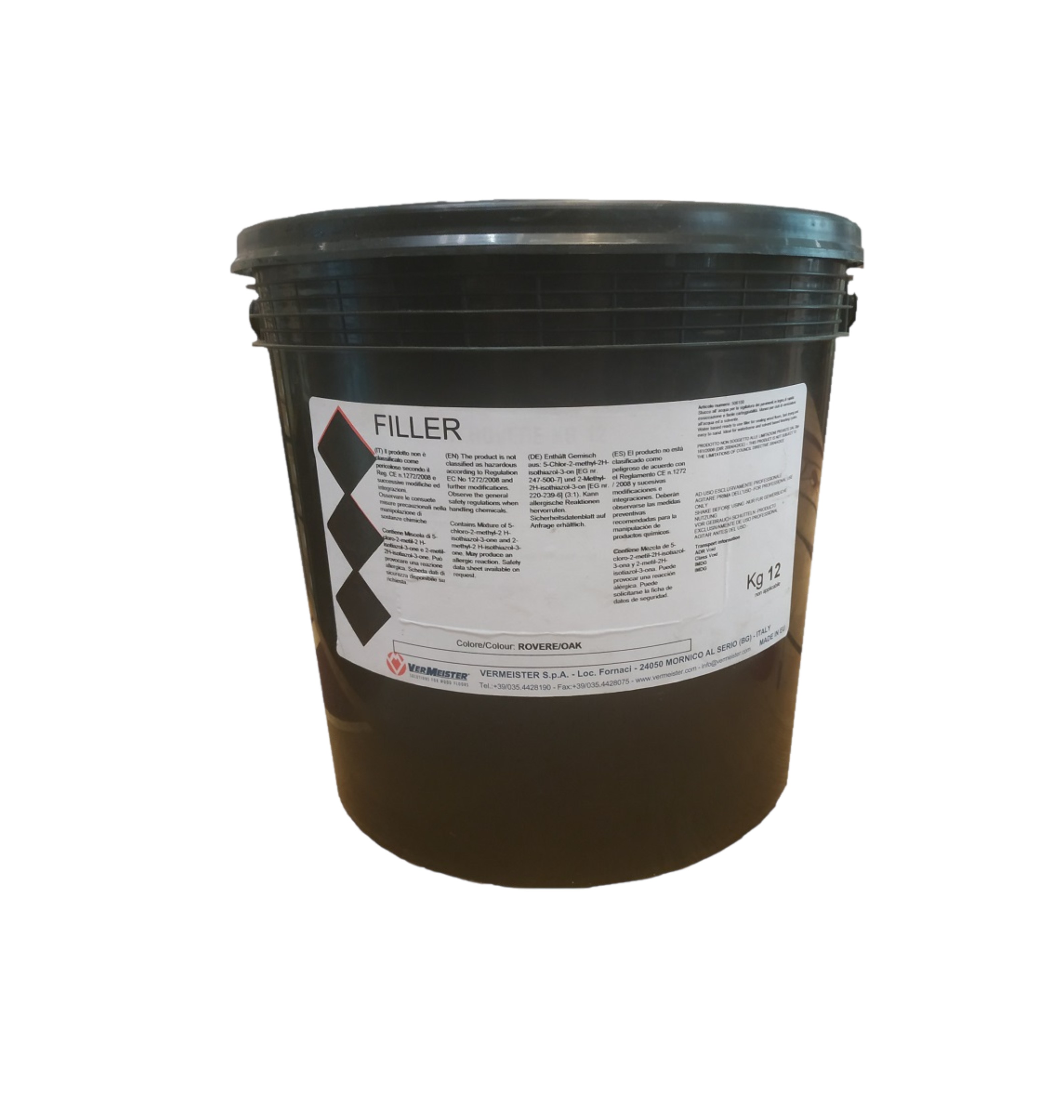 Шпатлевка для паркета Vermeister Filler Oak на водной основе 12 кг